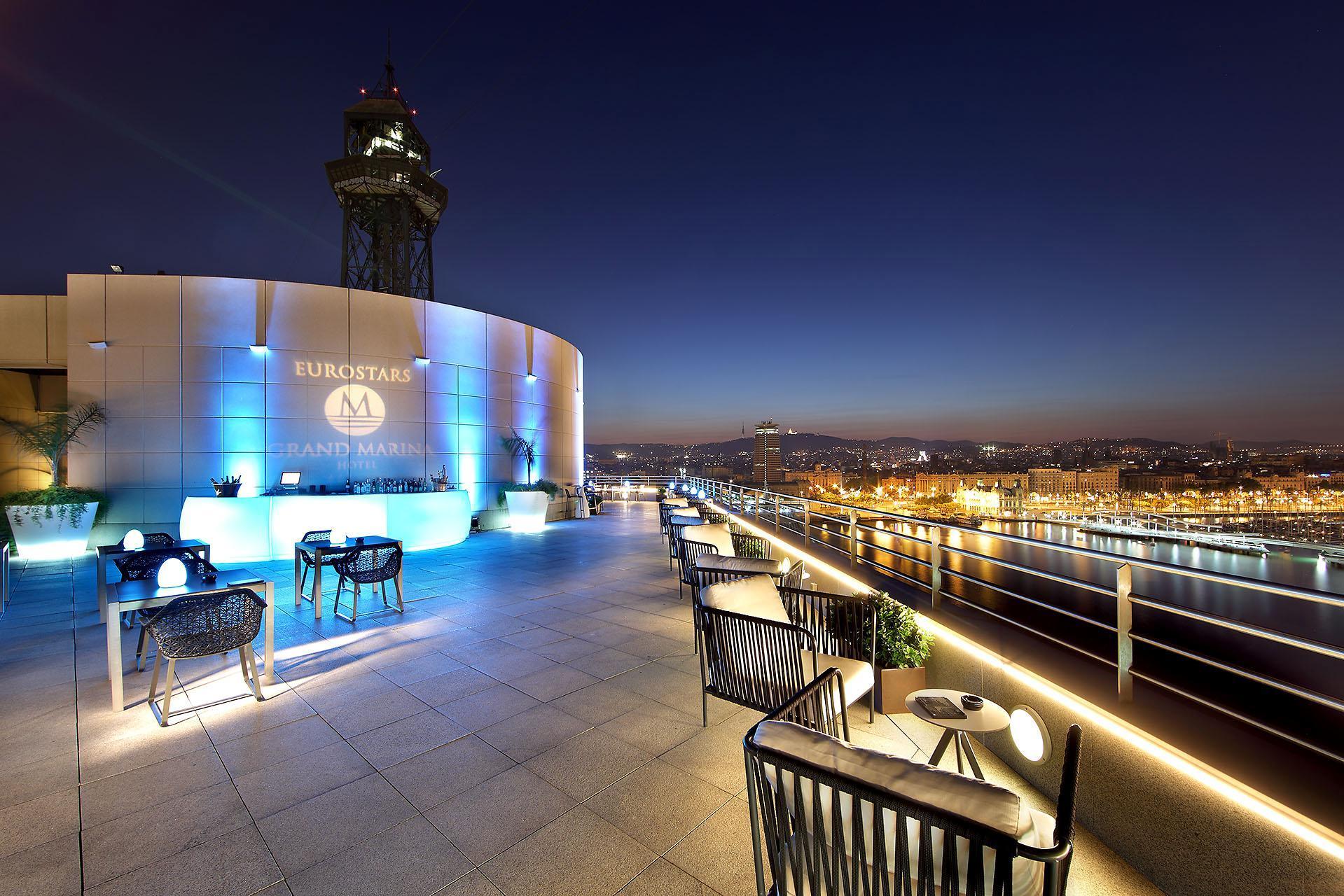 Eurostars Grand Marina Hotel Gl Barcelona Ngoại thất bức ảnh The Sky Bar